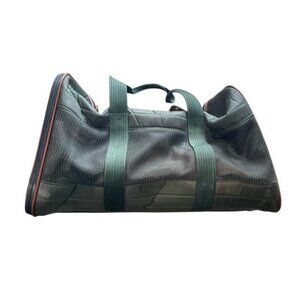 Vintage 1996 Sherpa Pet Carrier Bag Airline Style 20.5x12x12 Green READ